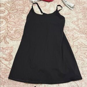 Athletic Black Sleeveless Dress